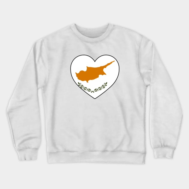 Heart - Cyprus _089 Crewneck Sweatshirt by Tridaak